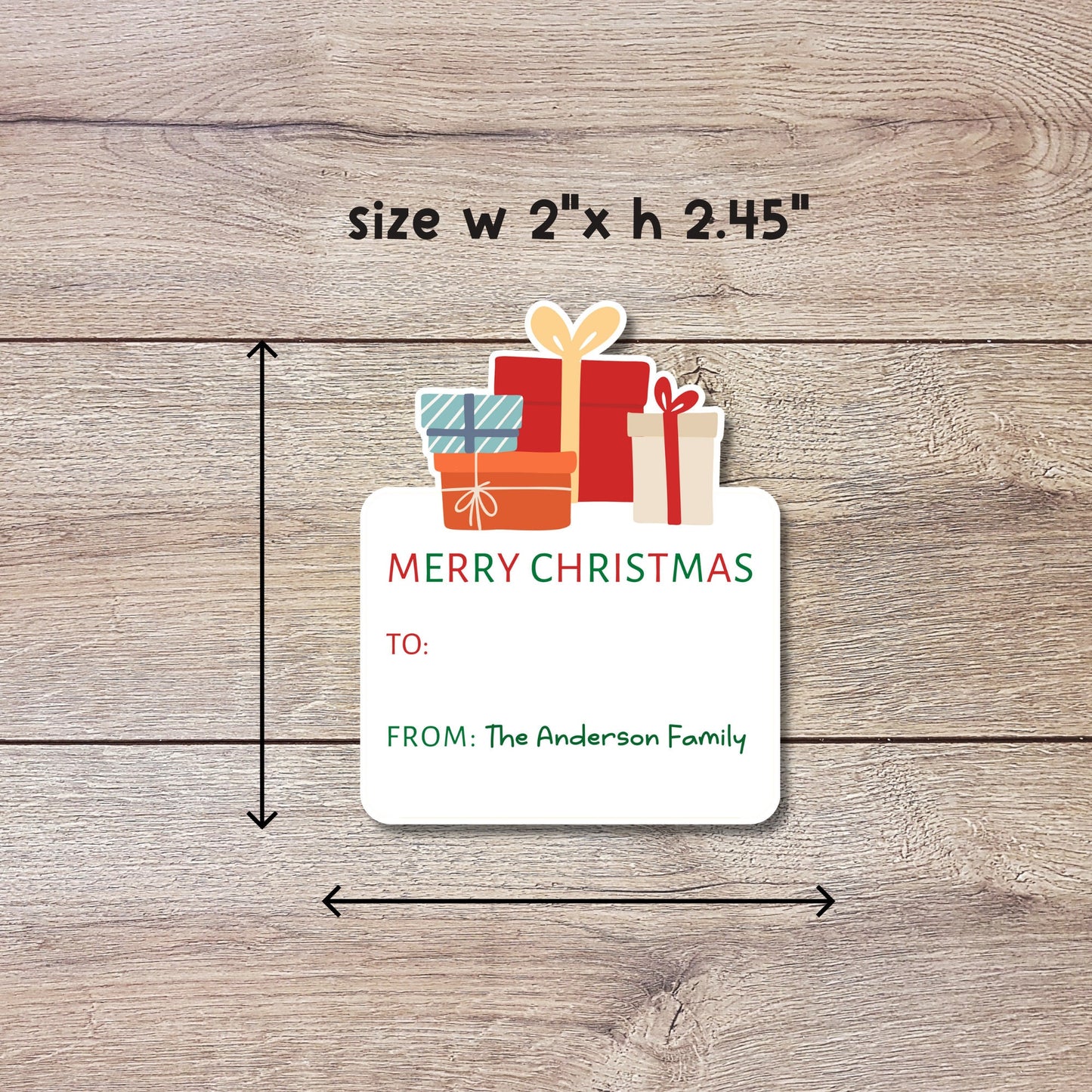 Personalized Christmas Stickers