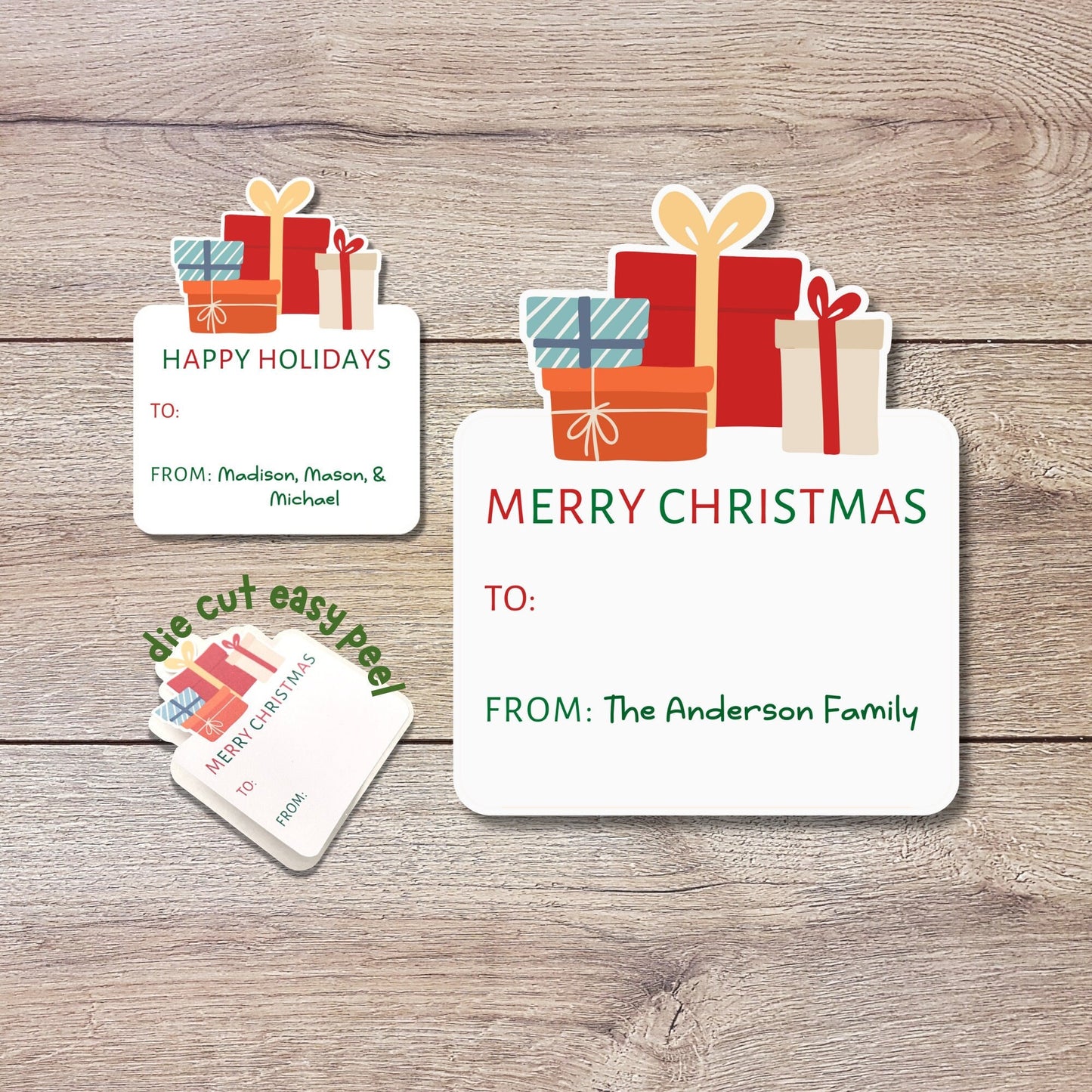 Personalized Christmas Stickers