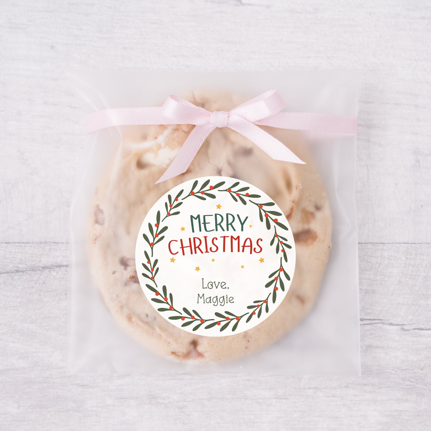 Personalized Christmas Party Favor Sticker