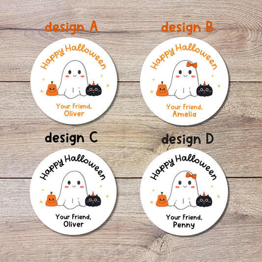 Personalized Halloween Sticker for Party Favors