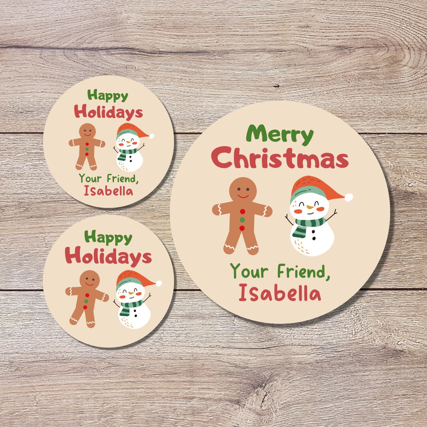 Personalized Christmas Stickers
