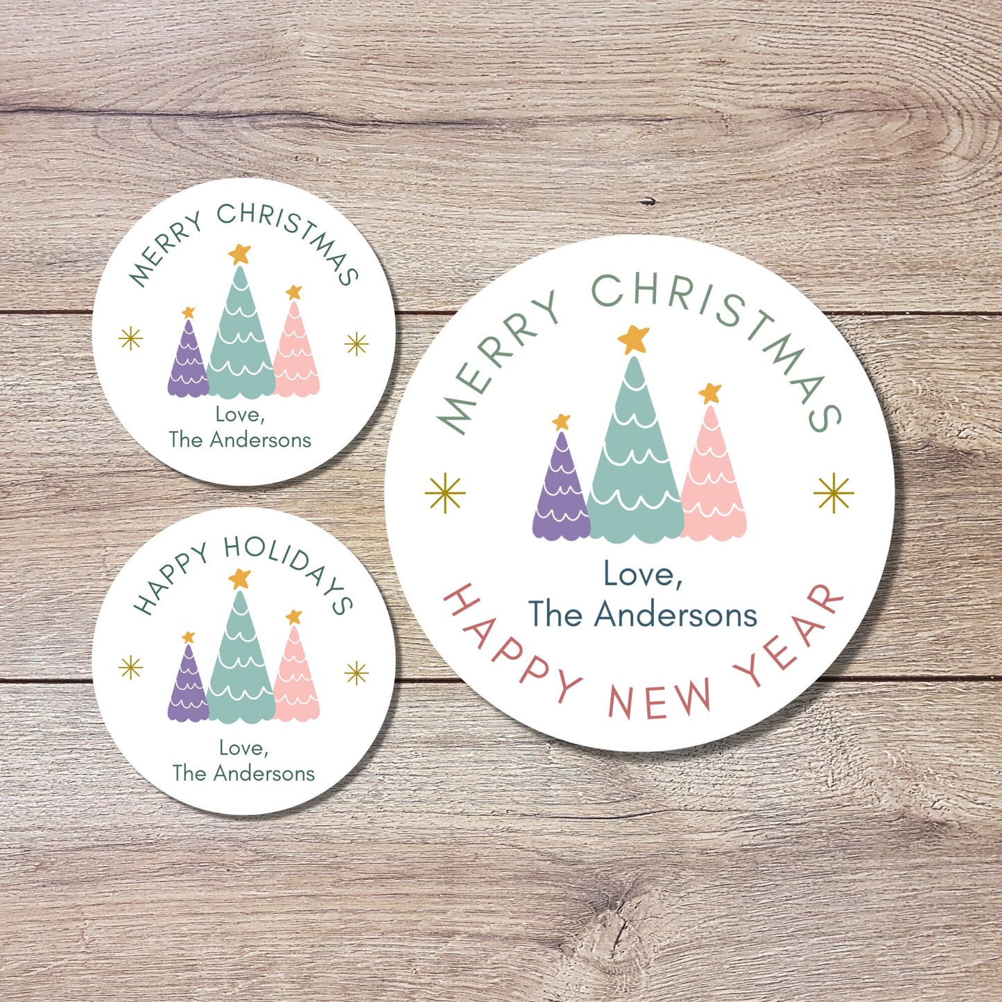Personalized Christmas Stickers