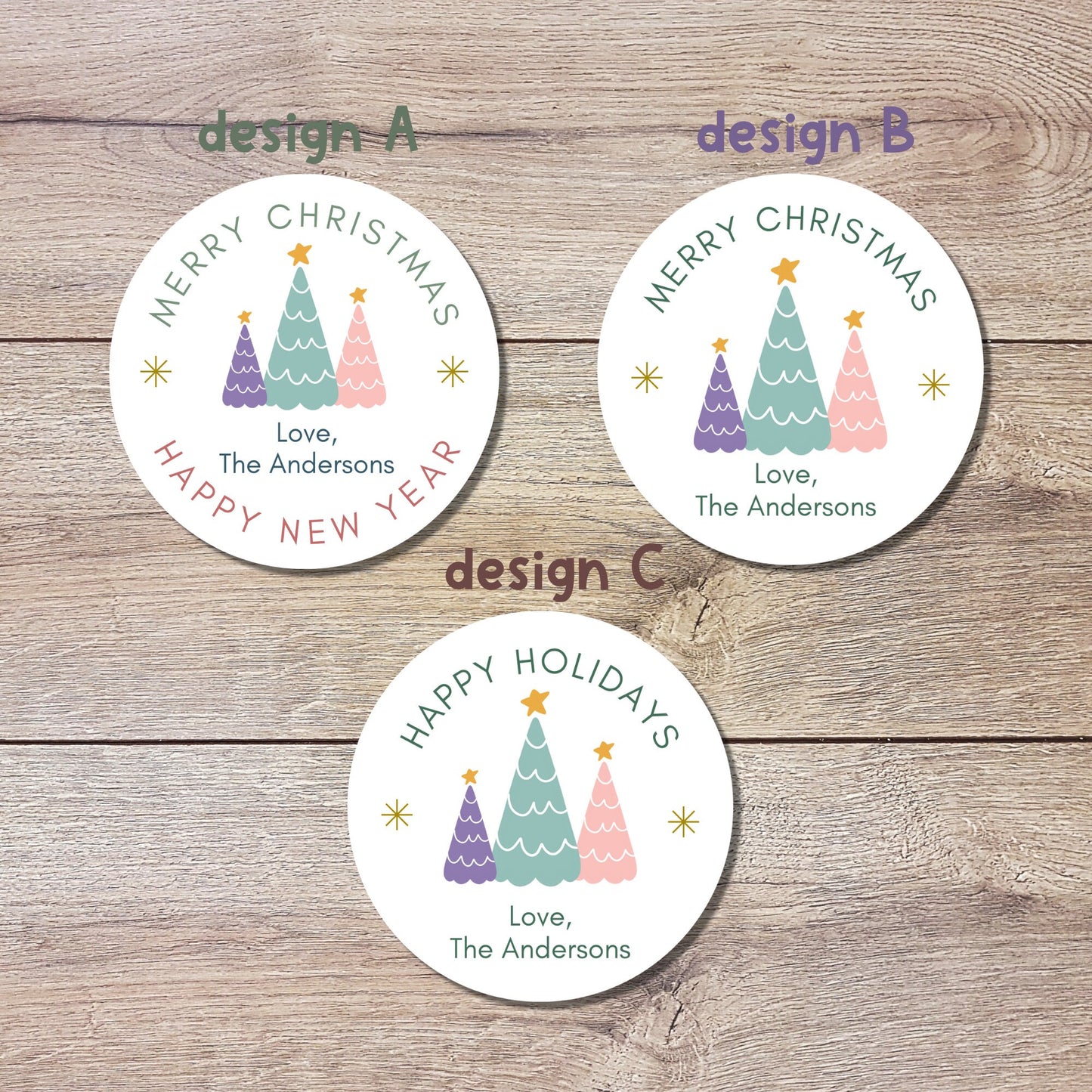 Personalized Christmas Stickers