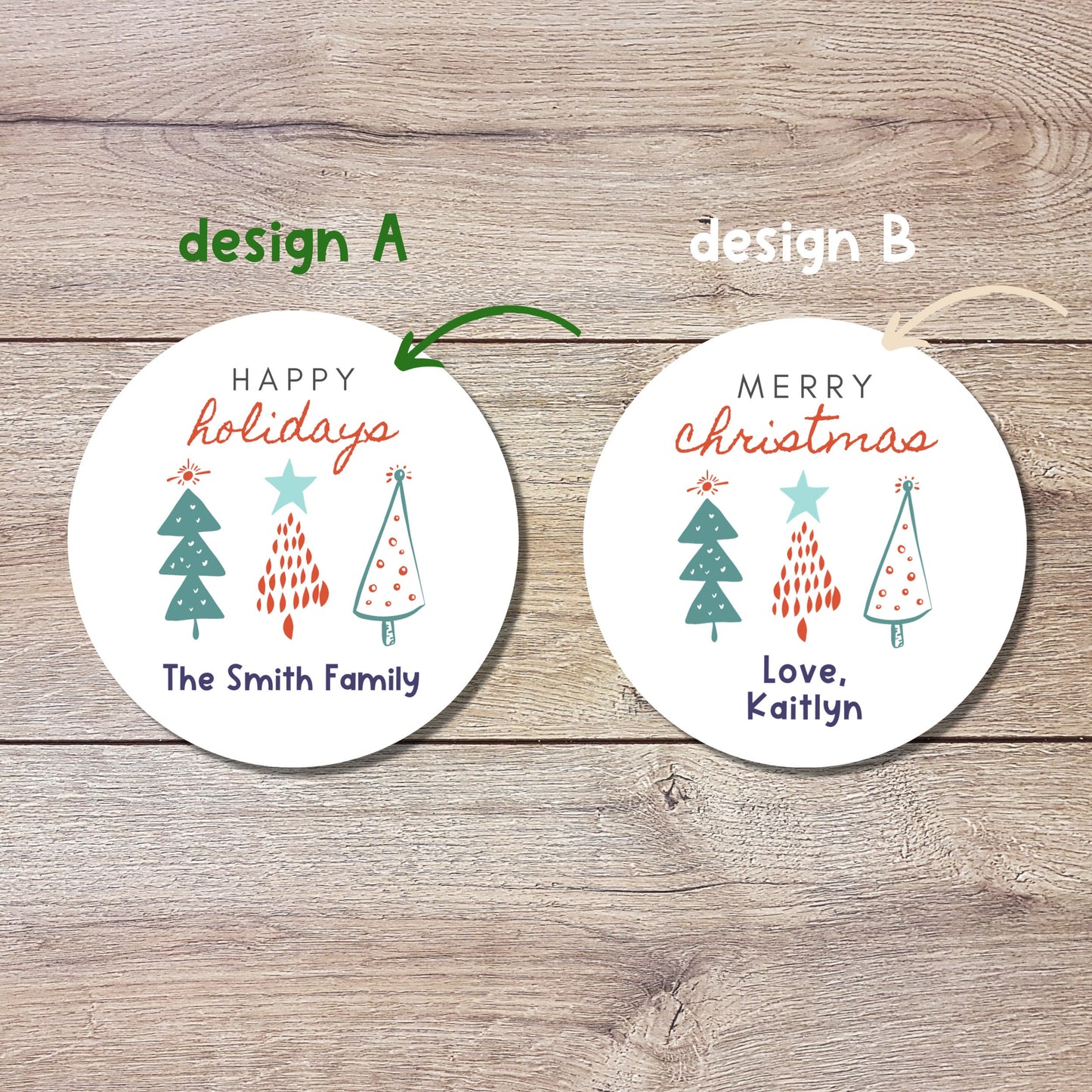 Personalized Christmas Stickers