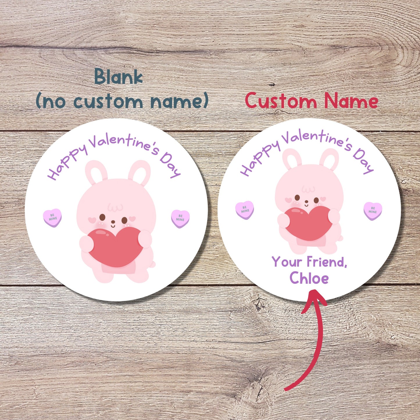 Personalized Valentine's Day Stickers