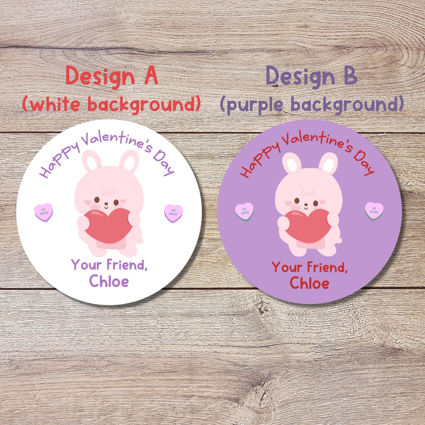 Personalized Valentine's Day Stickers