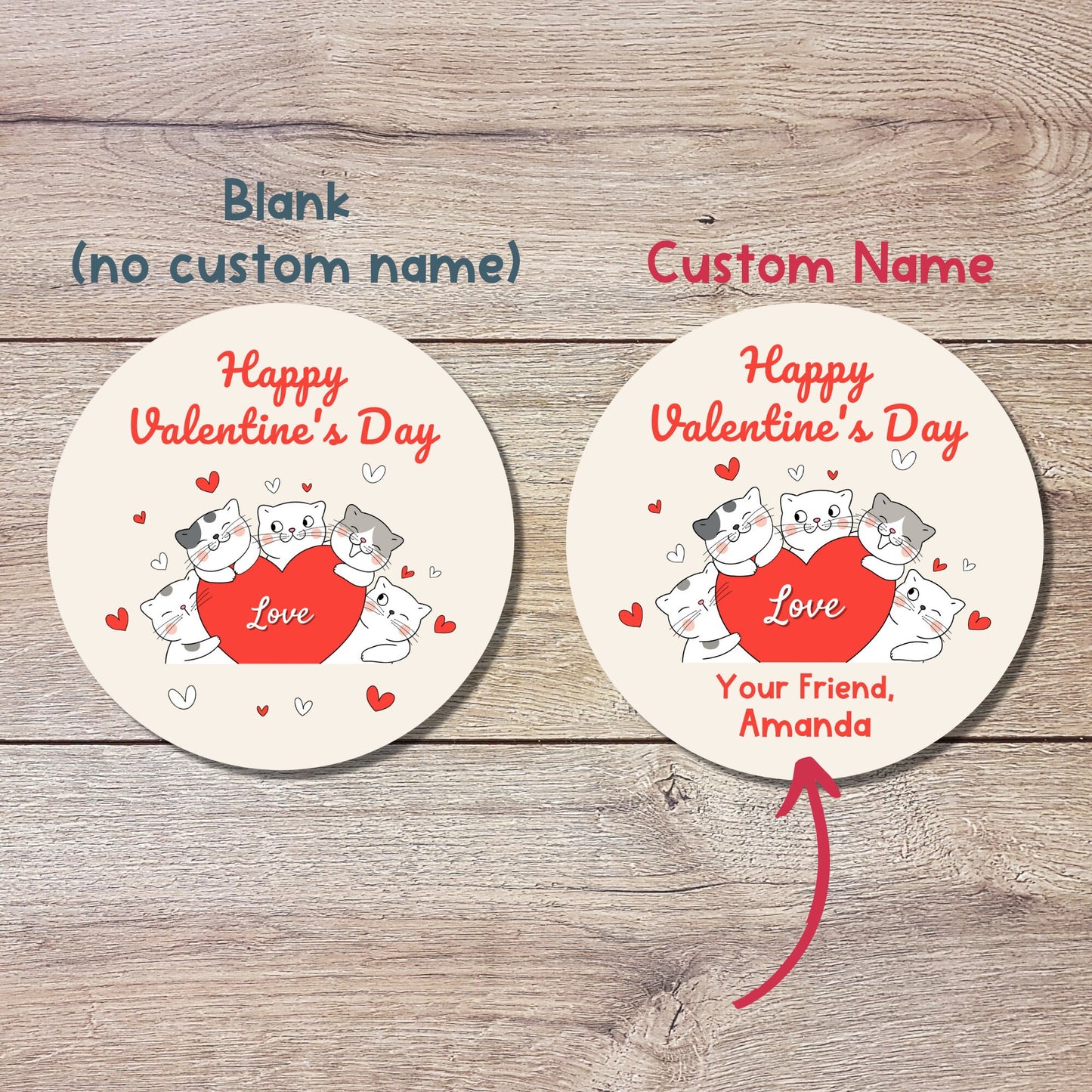 Personalized Valentine's Day Stickers