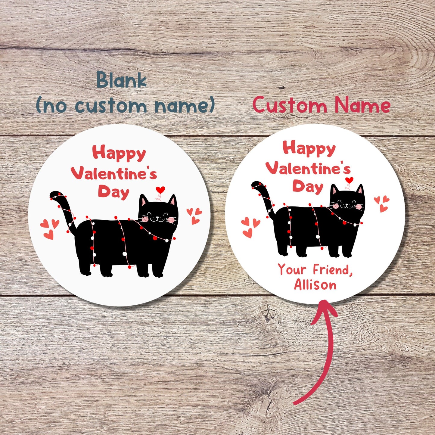 Personalized Valentine's Day Stickers