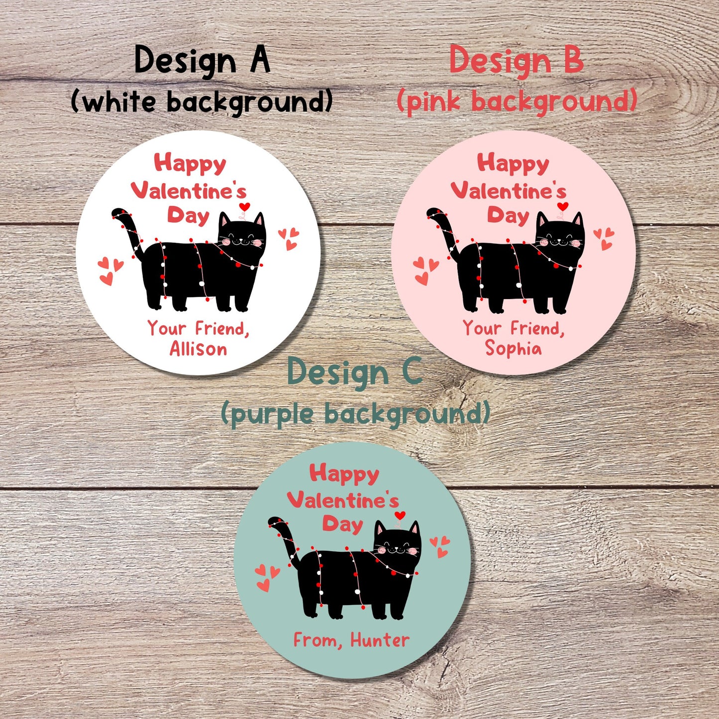 Personalized Valentine's Day Stickers