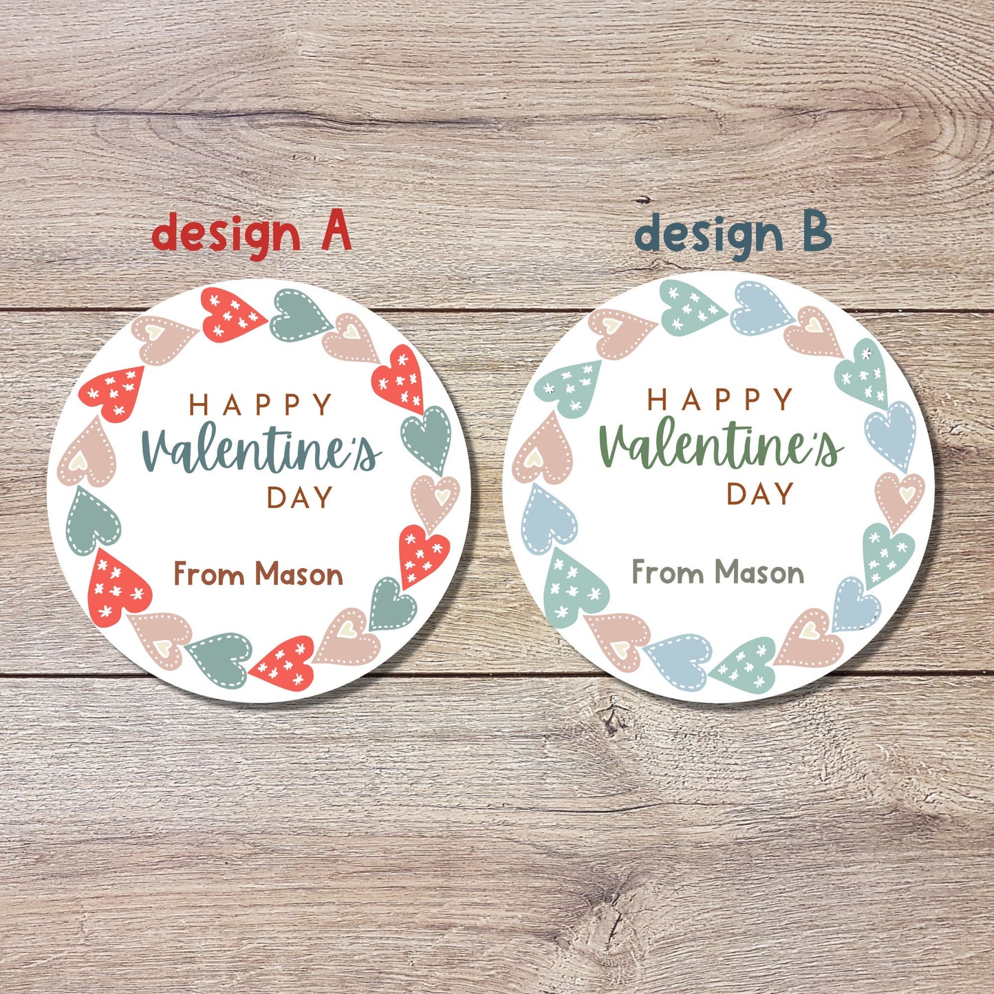 Personalized Valentine's Day Stickers