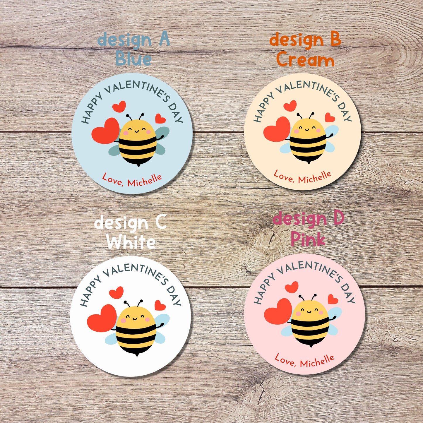 Personalized Valentine's Day Stickers
