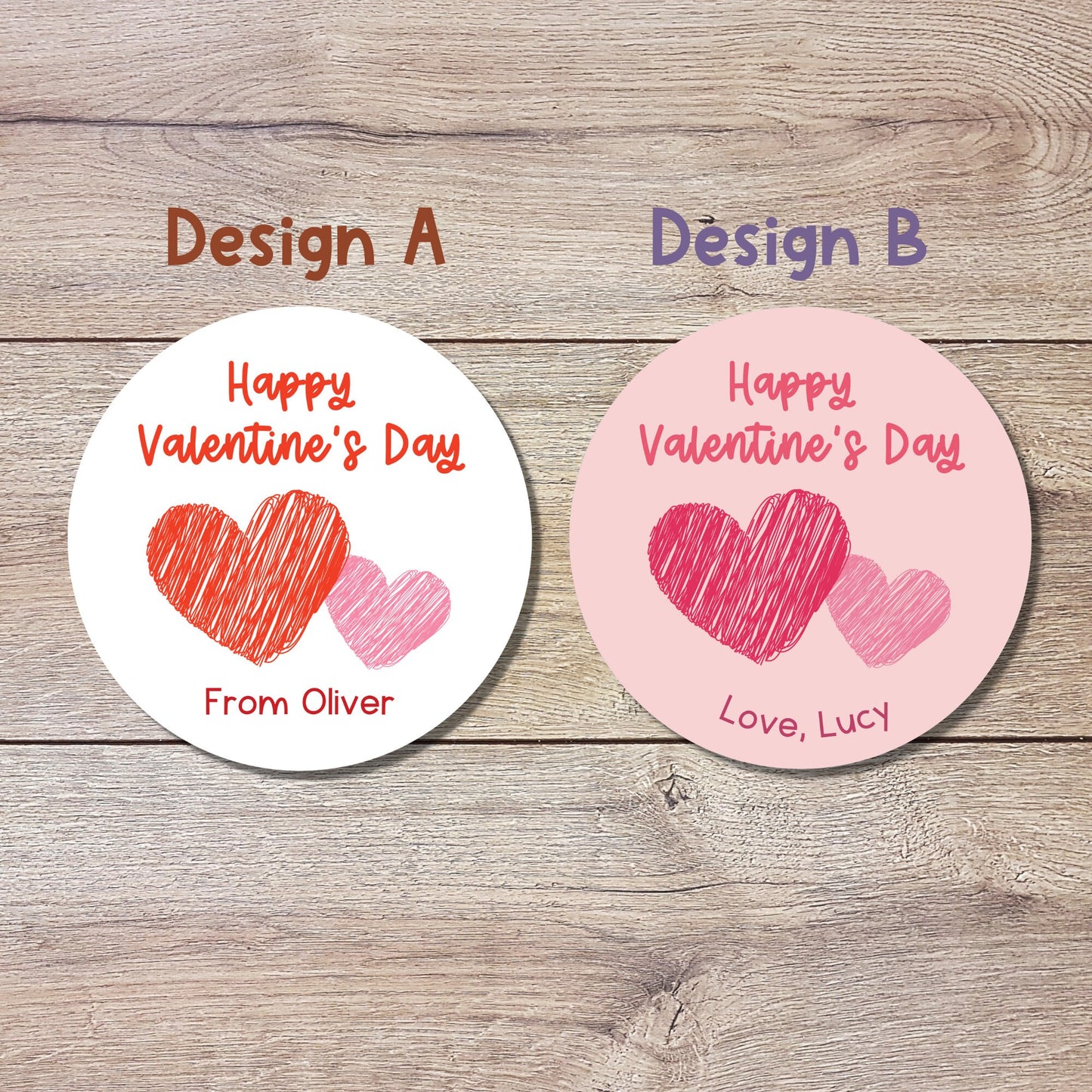 Personalized Valentine's Day Stickers