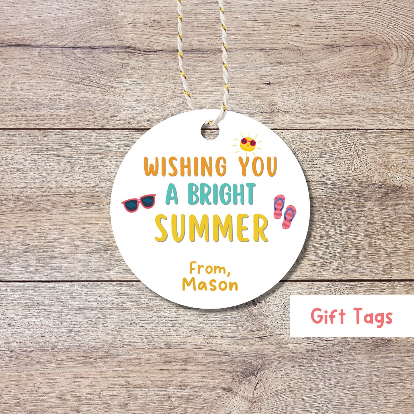 Happy Last Day of School Tags, School Party Favor Gift Tags, End of School Party Treat Bag Tags, School Party Gift Label Tags