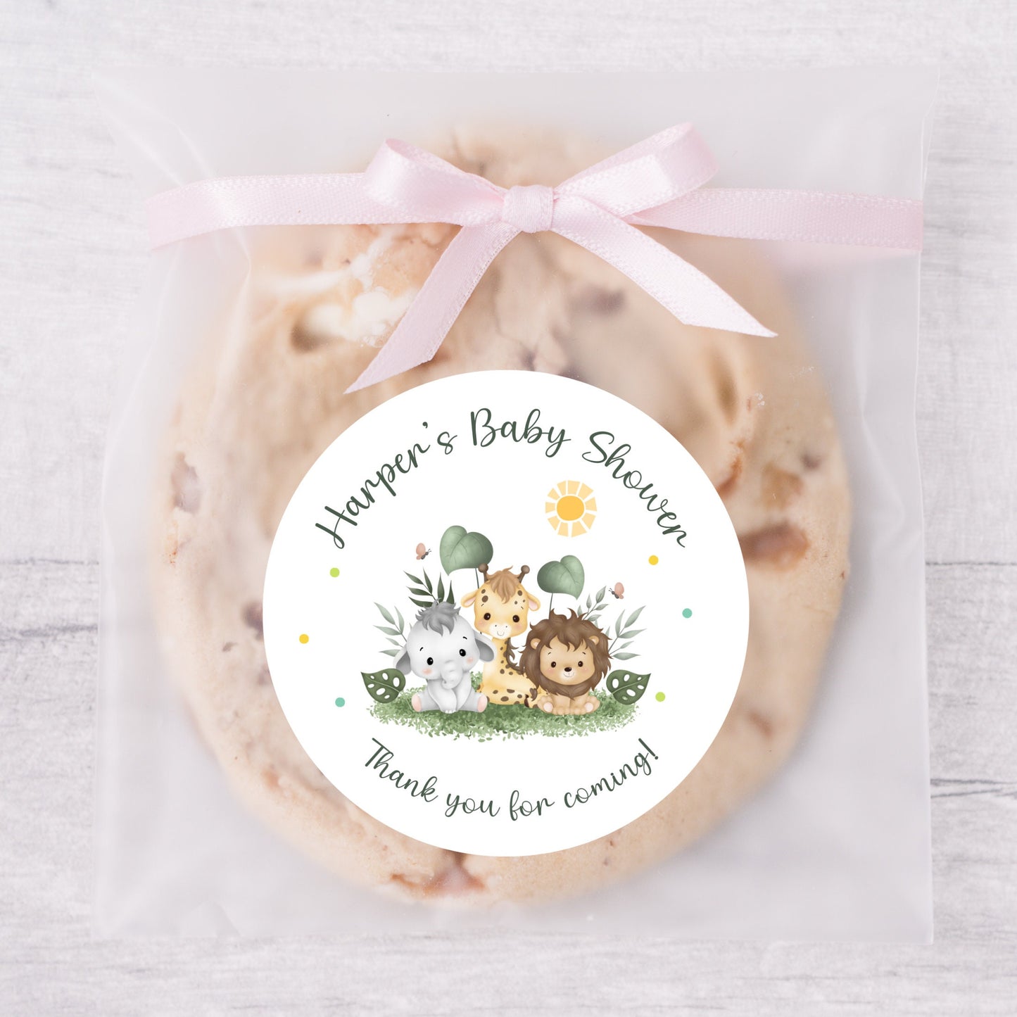 Personalized Safari Baby Shower Stickers, Custom Jungle Theme Baby Boy Shower Labels, Baby Girl Shower, Mom to Be Party Favor Sticker