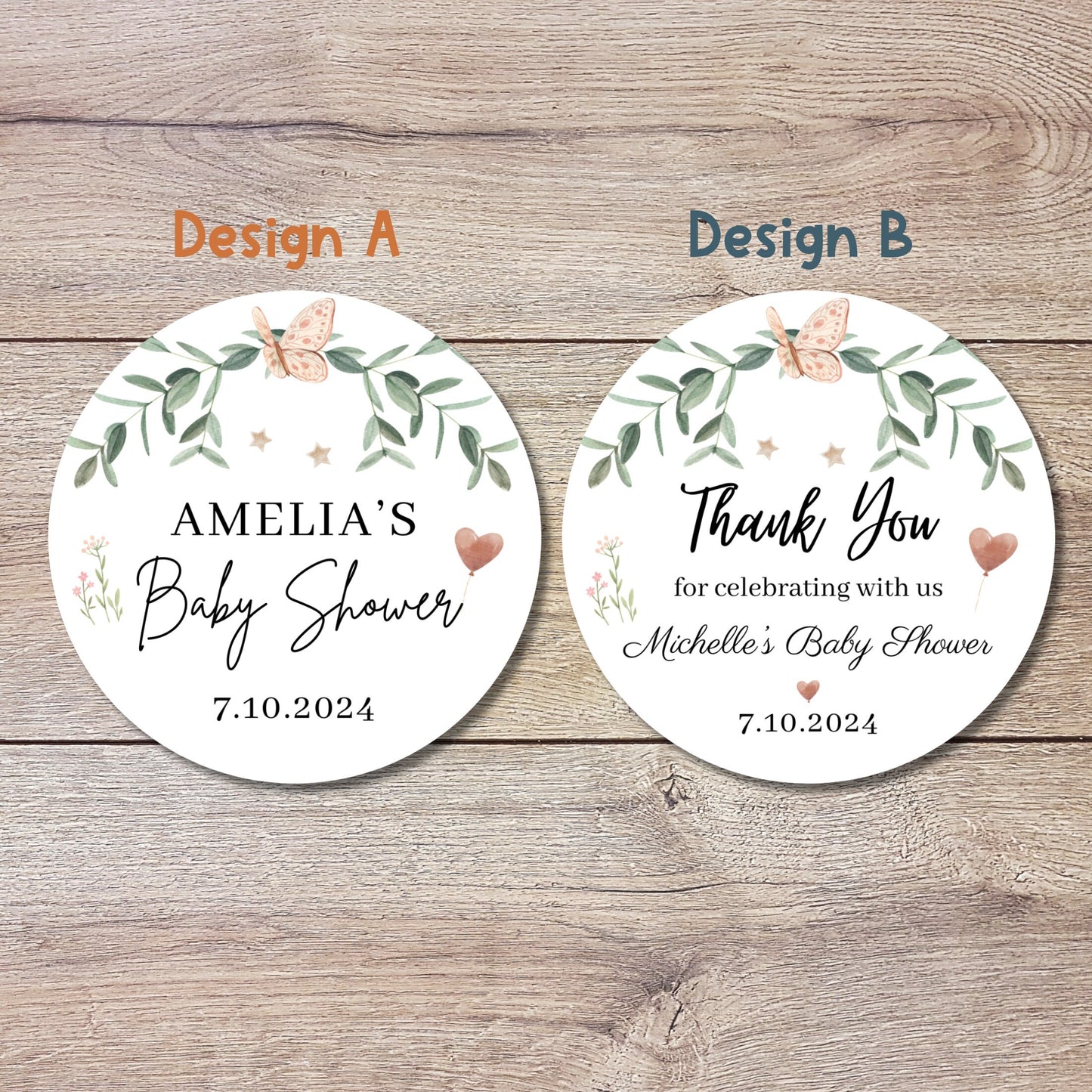 Personalized Baby Shower Stickers, Custom Thank You for Celebrating with Us Labels, Mom to Be Sprinkling Baby Party Favor Sticker