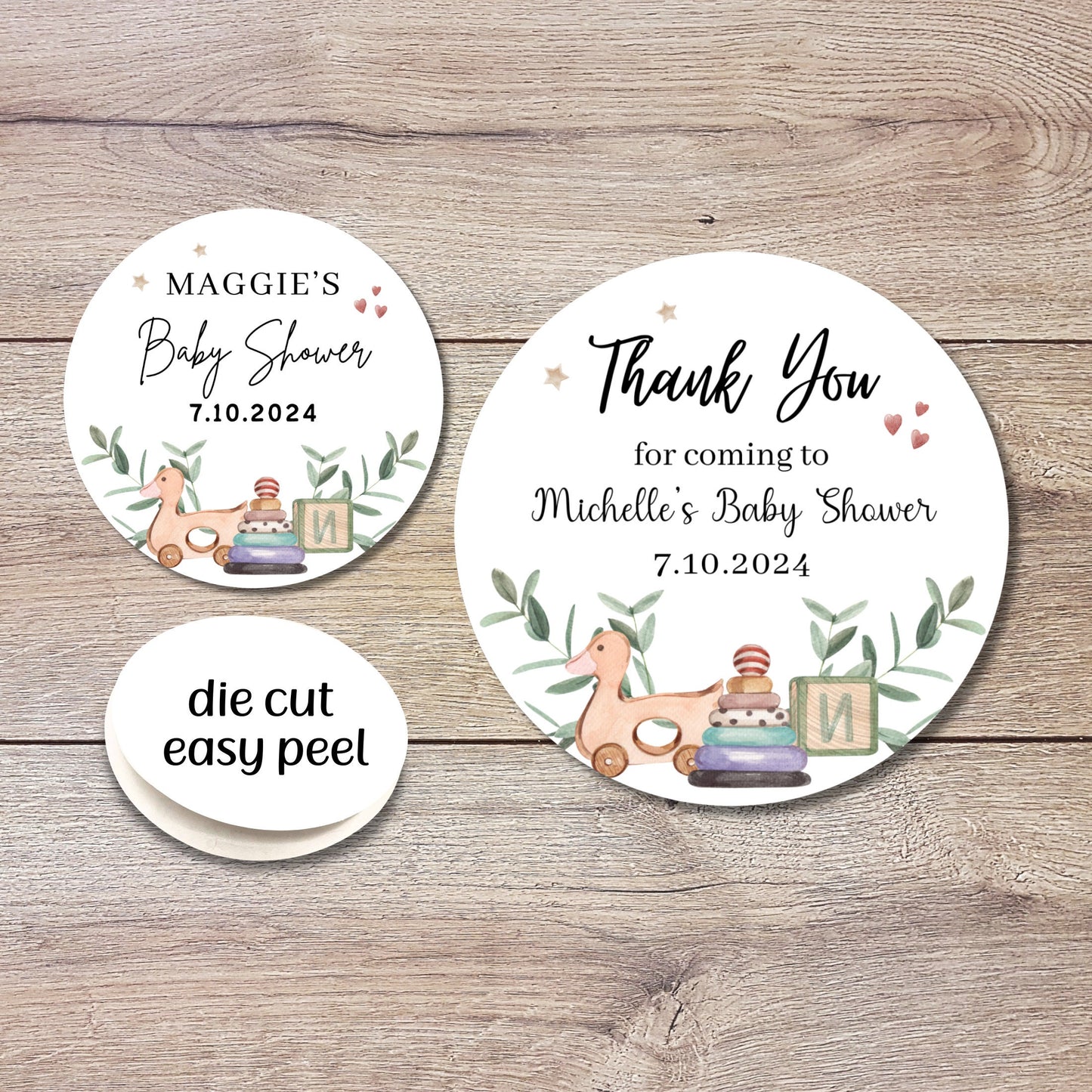 Personalized Baby Shower Stickers, Custom Thank You for Coming Celebrating with Us Labels, Mom to Be Sprinkling Baby Party Favor Sticker