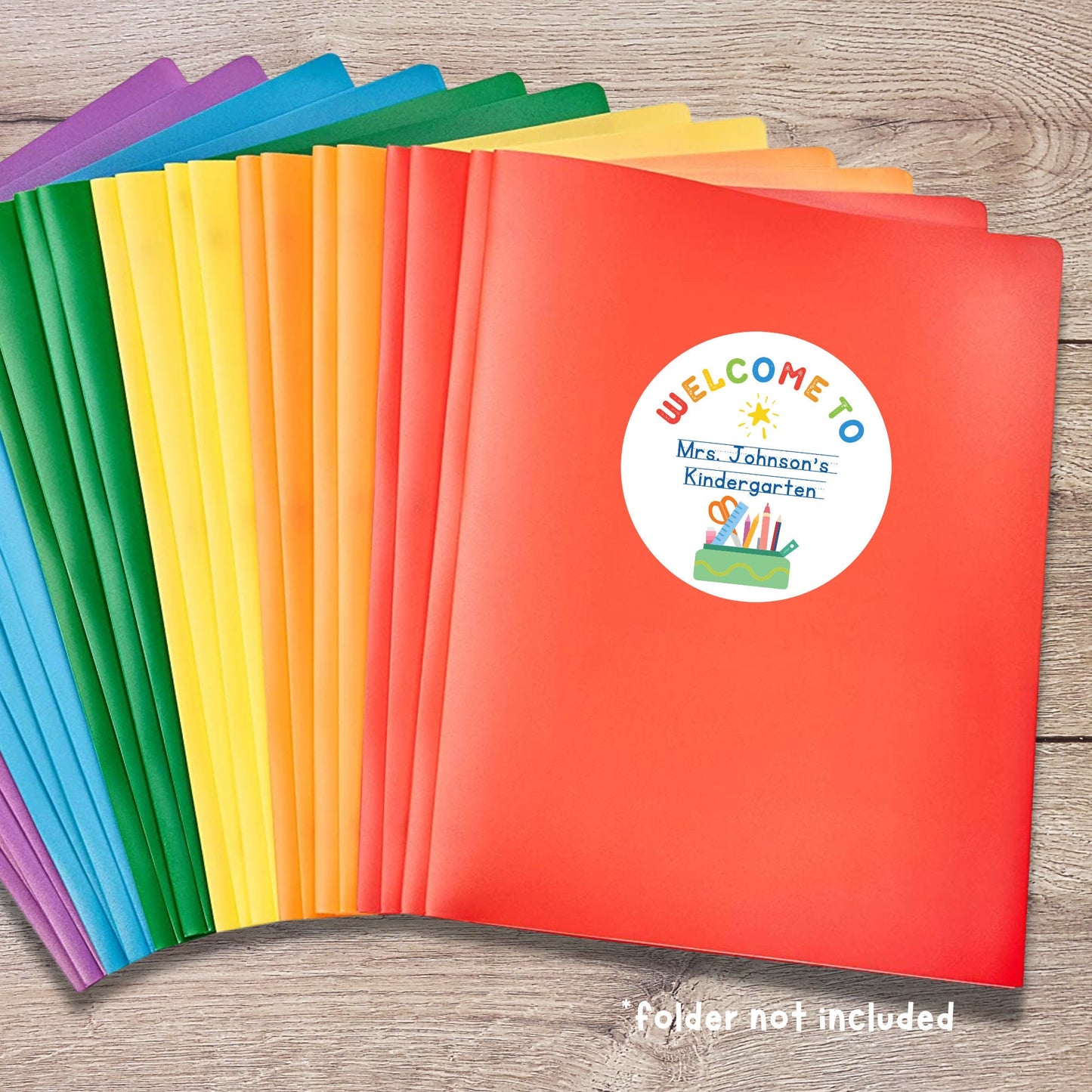 Personalized Back to School Stickers, Welcome to Kindergarten First Grade First Day of School Label Sticker, School Day Teacher Folder Label