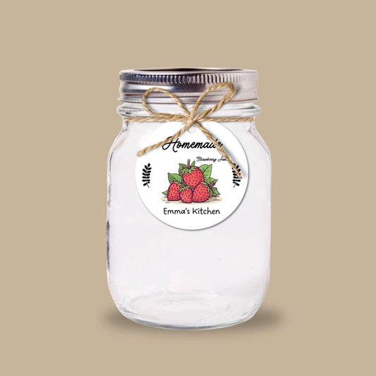 Personalized Homemade Jam Gift Tags, Matte Finish, Customized Baked Goods Tags, Baking Tags, Small Business Handmade Bakery Packaging Tags