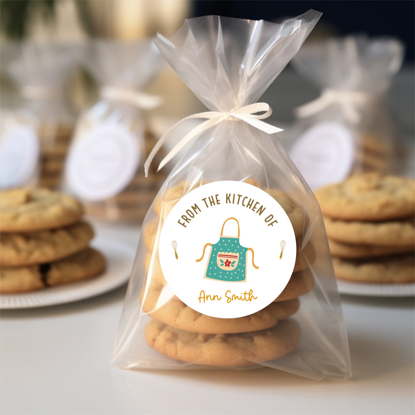 From the Kitchen of Stickers, Customized Homemade Baked Goods Label, Personalized Small Business Bakery Packaging Labels, Baking Stickers