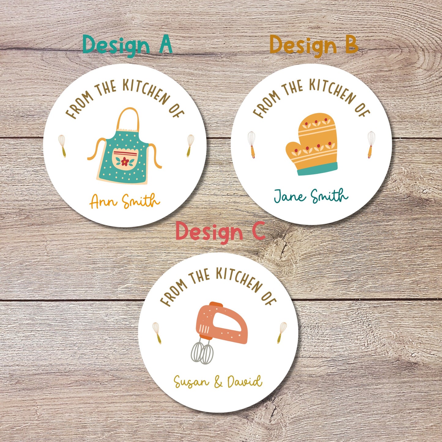 From the Kitchen of Stickers, Customized Homemade Baked Goods Label, Personalized Small Business Bakery Packaging Labels, Baking Stickers