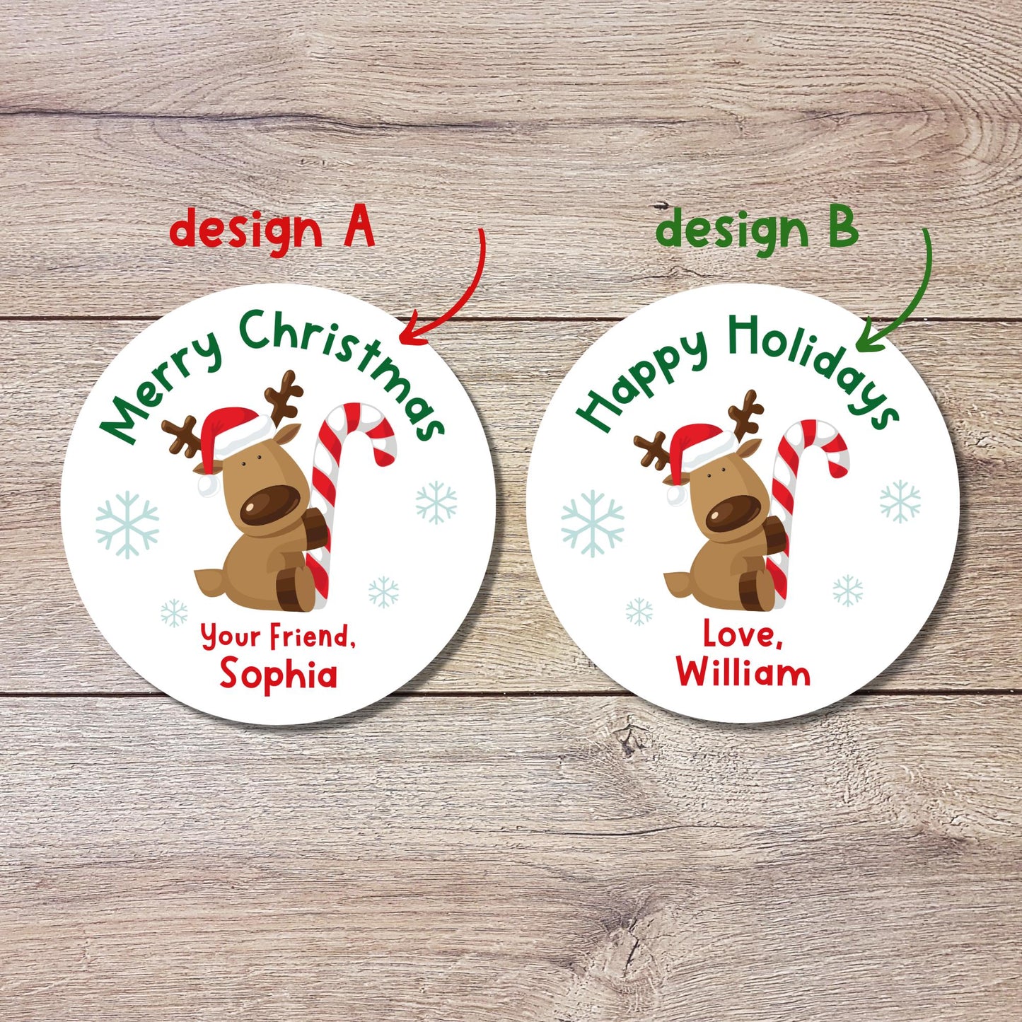 Personalized Christmas Stickers