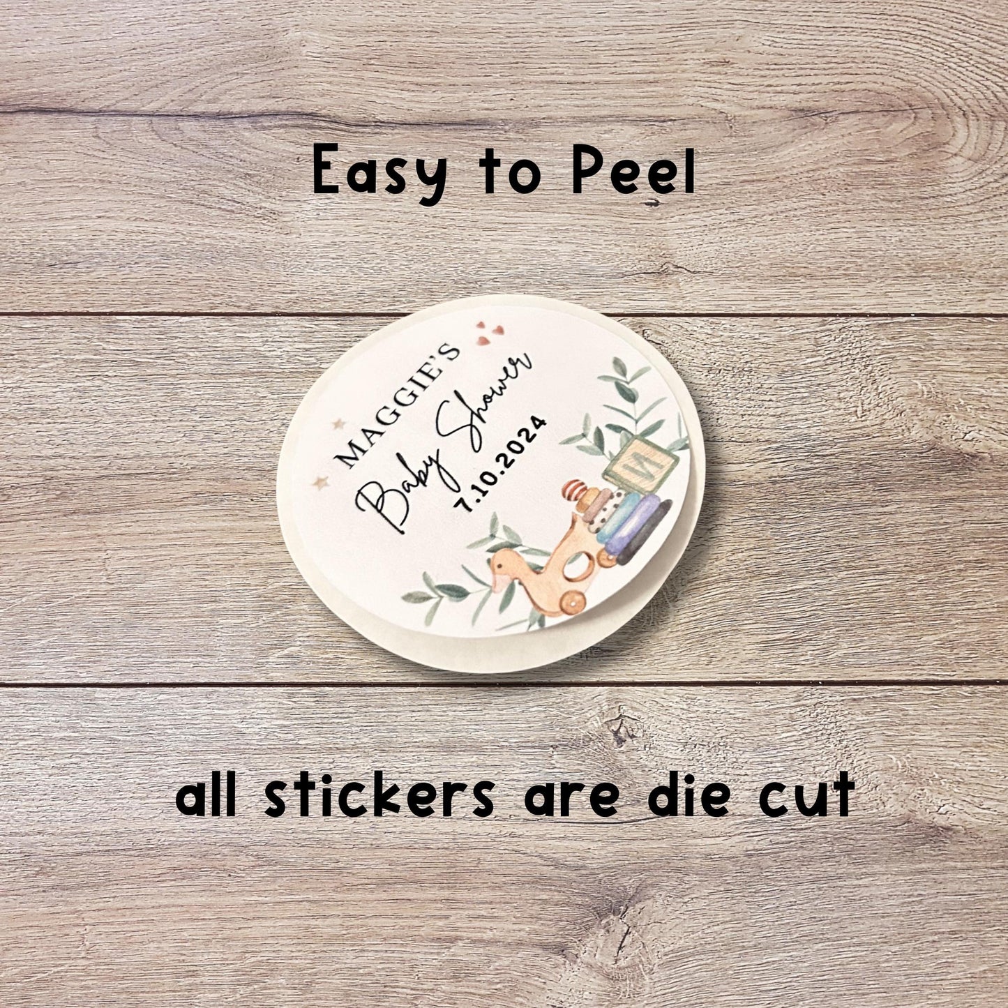 Personalized Baby Shower Stickers, Custom Baby Footprint Inspired Shower Labels, Mom to Be Sprinkling Baby Party Favor Sticker