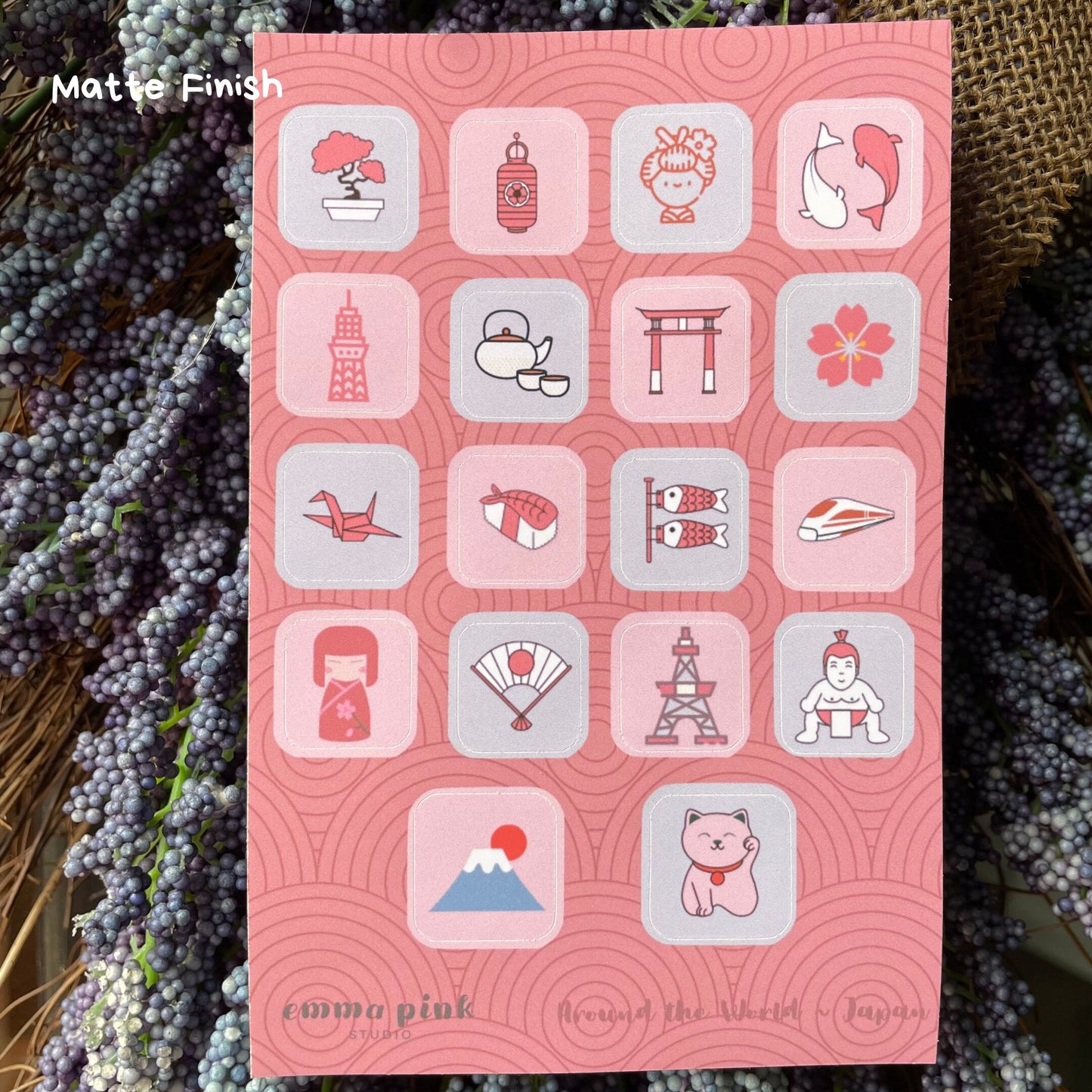 Japan Travel Sticker Sheet