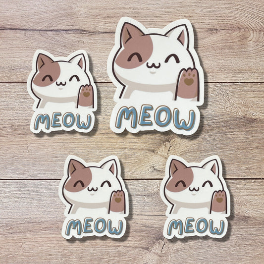 Cat Meow Vinyl Sticker