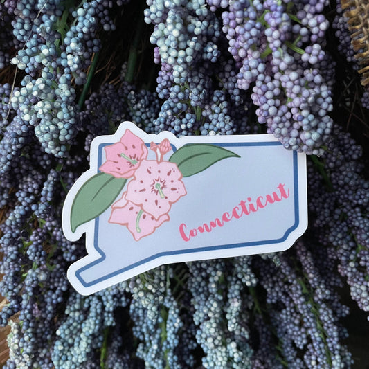 Connecticut State Flower Vinyl Sticker
