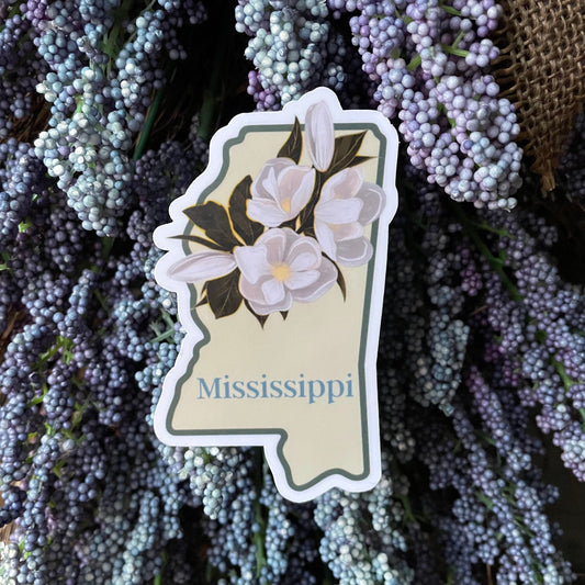 Mississippi State Flower Vinyl Sticker