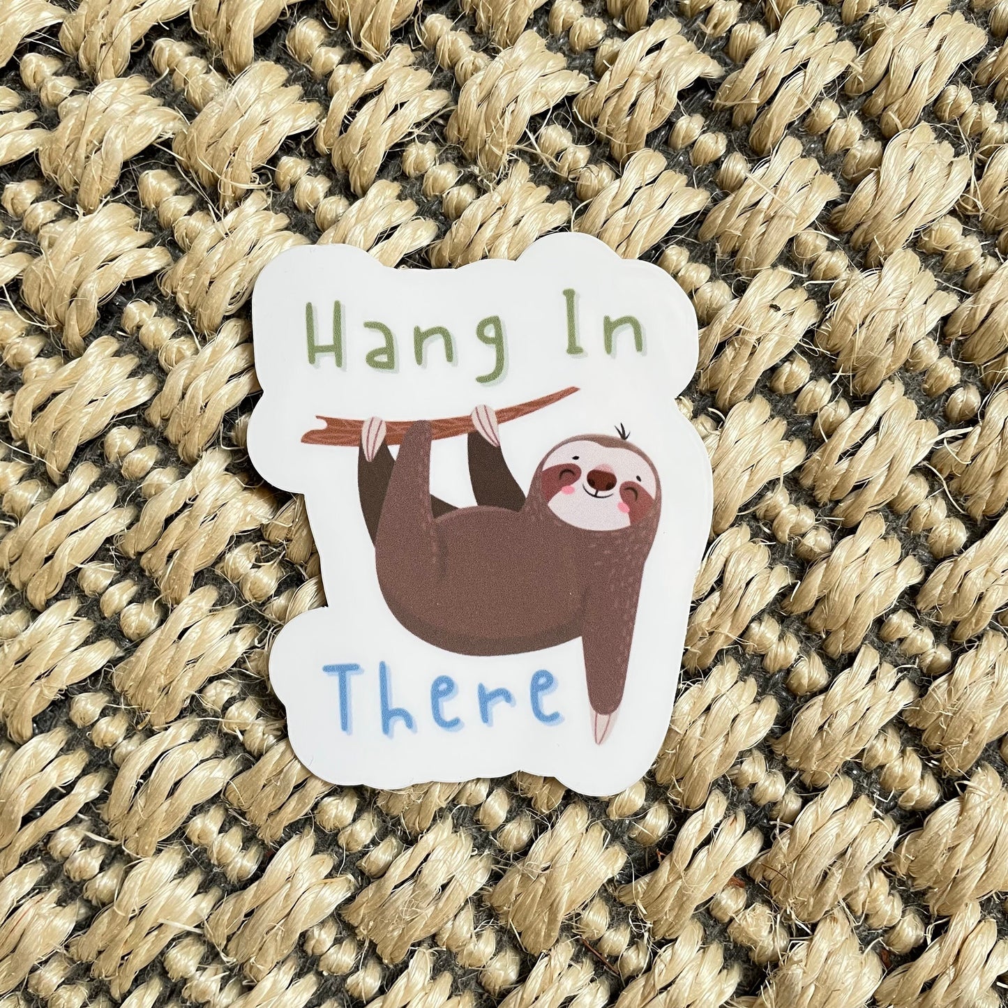 Sloth Hang In There Vinyl Sticker