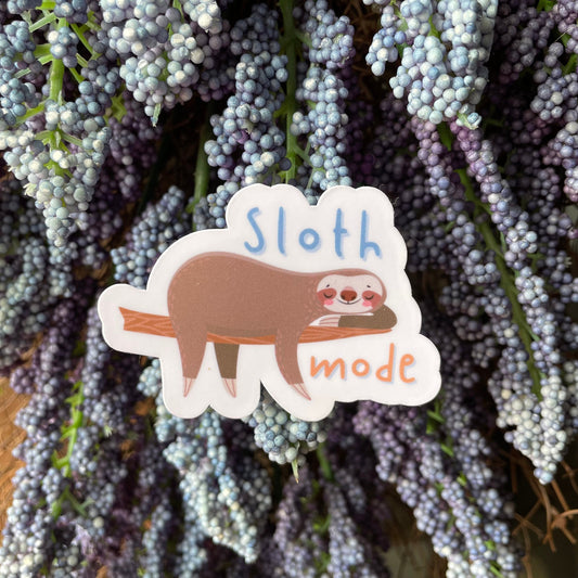 Sloth Mode Vinyl Sticker