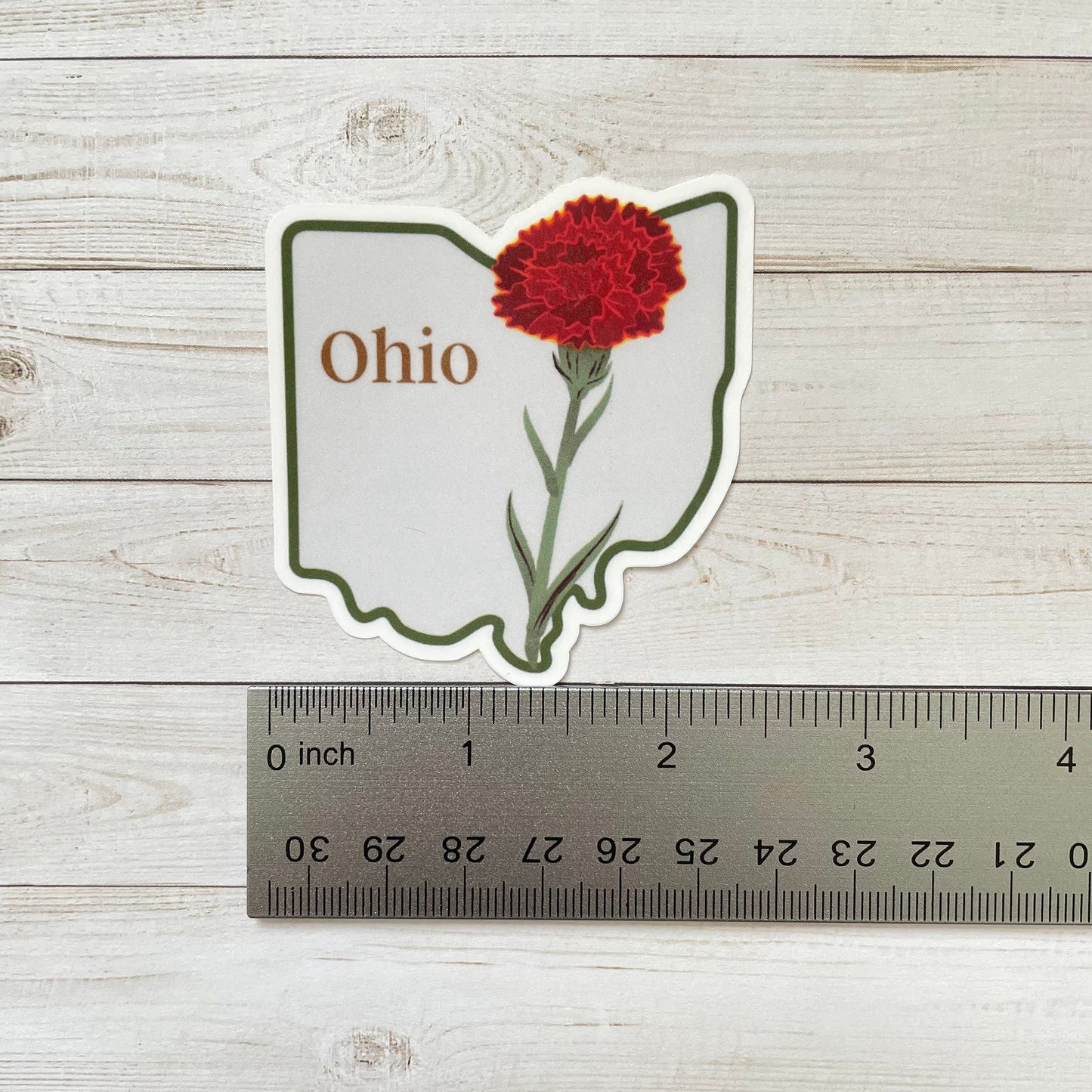 Ohio State Flower Vinyl Sticker