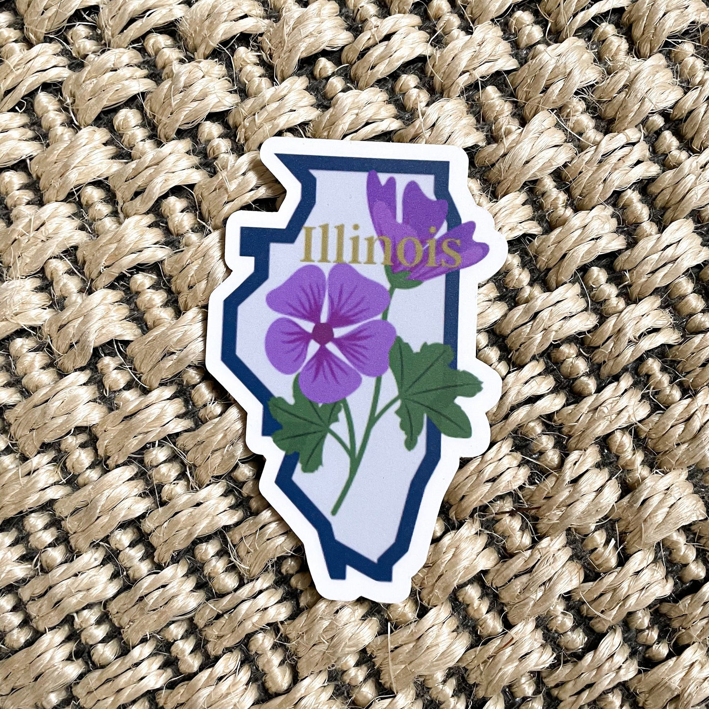 Illinois State Flower Vinyl Sticker