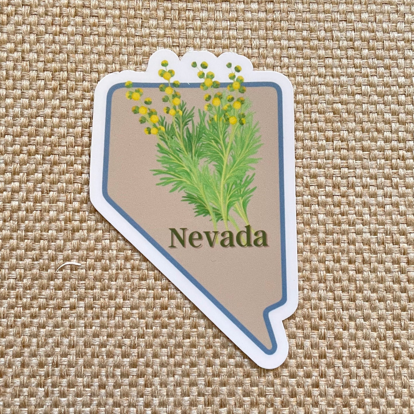 Nevada State Flower Vinyl Sticker