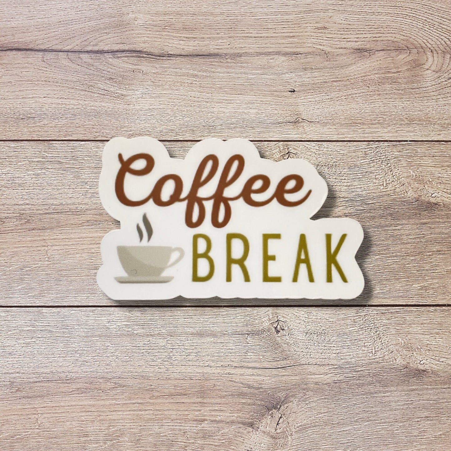 Coffee Break Vinyl Sticker