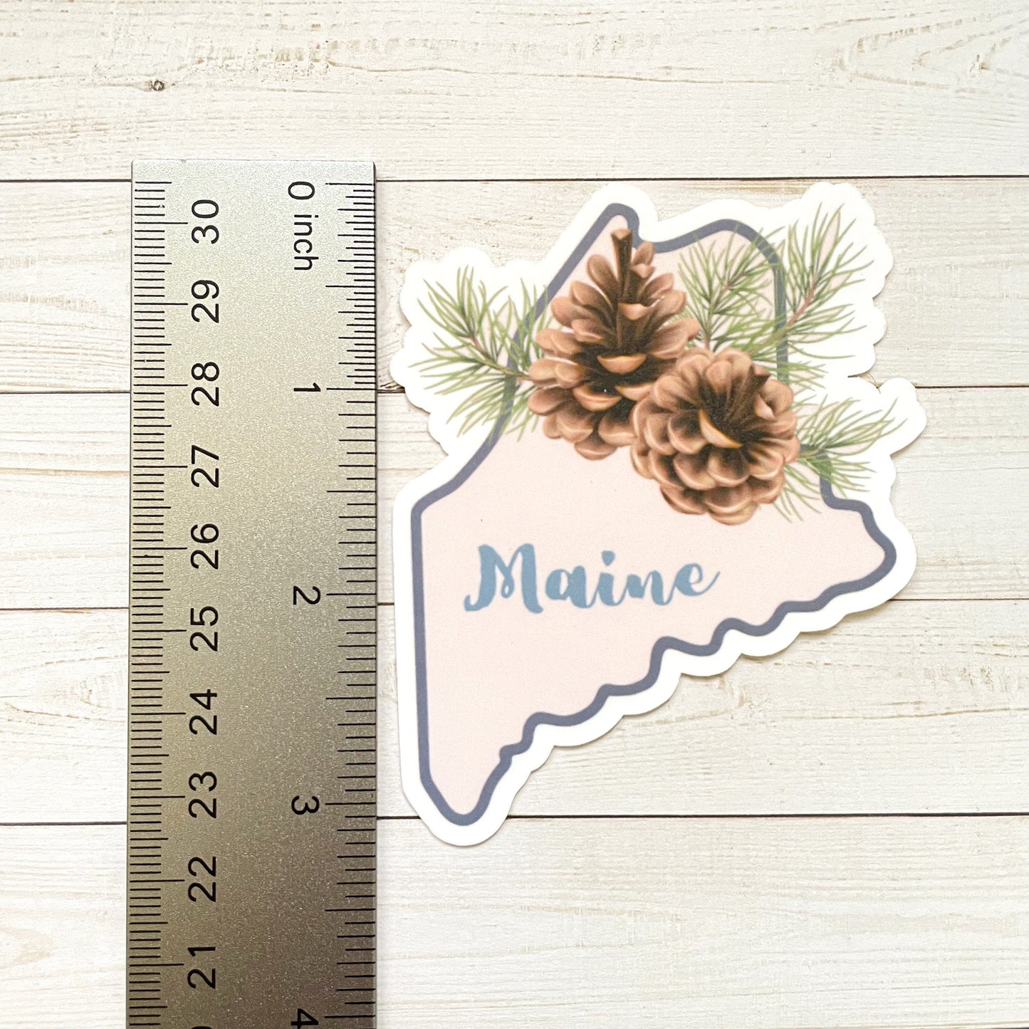 Maine State Flower Vinyl Sticker