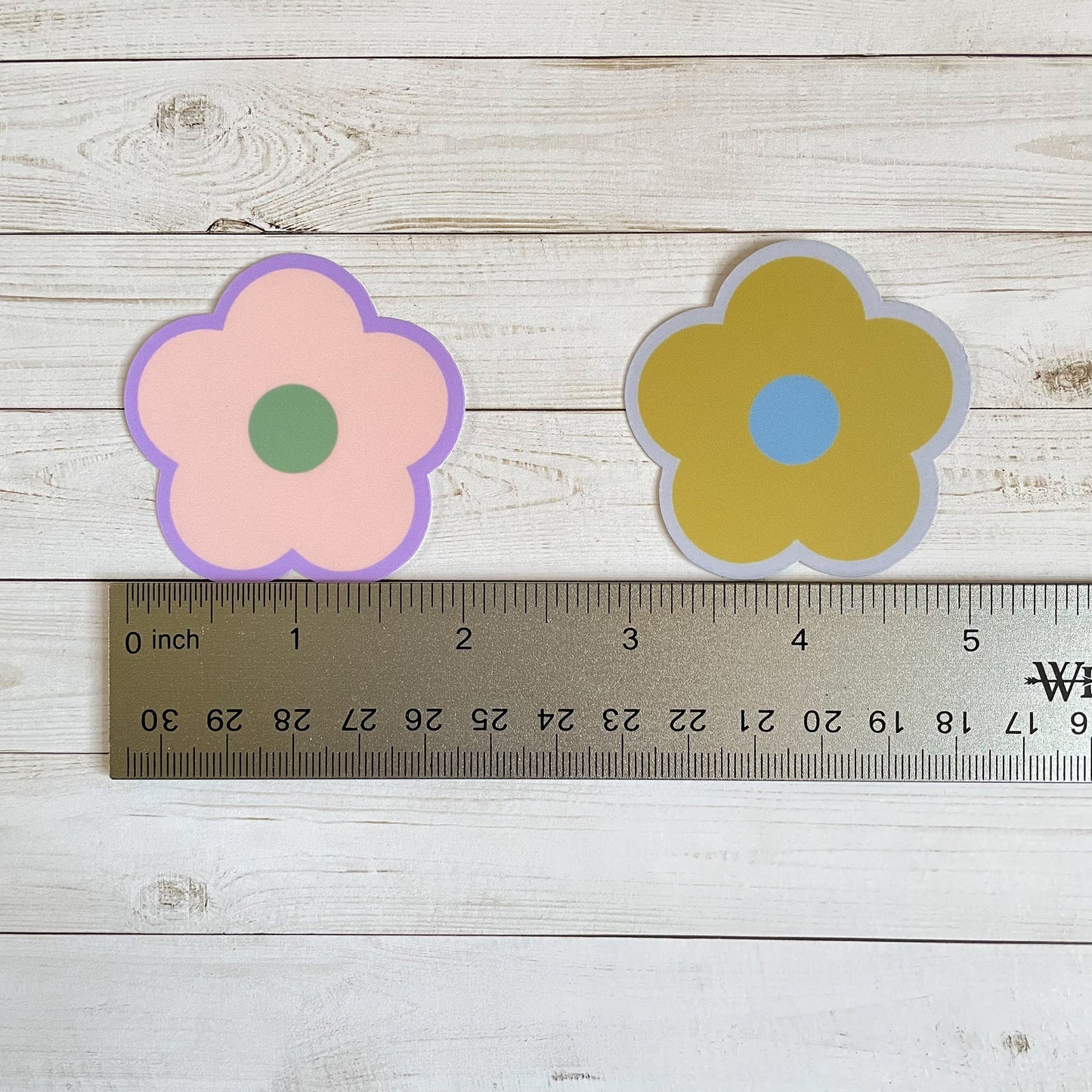 Colorful Flower Vinyl Sticker Set