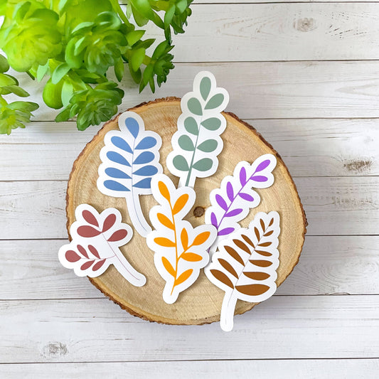 Colorful Leaves Vinyl Sticker Set