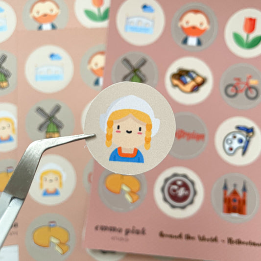 Netherland Travel Sticker Sheet