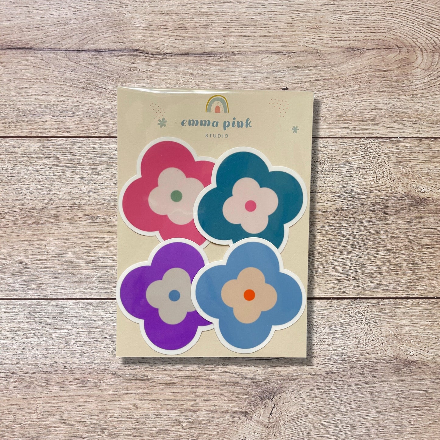 Modern Flower Vinyl Sticker Set