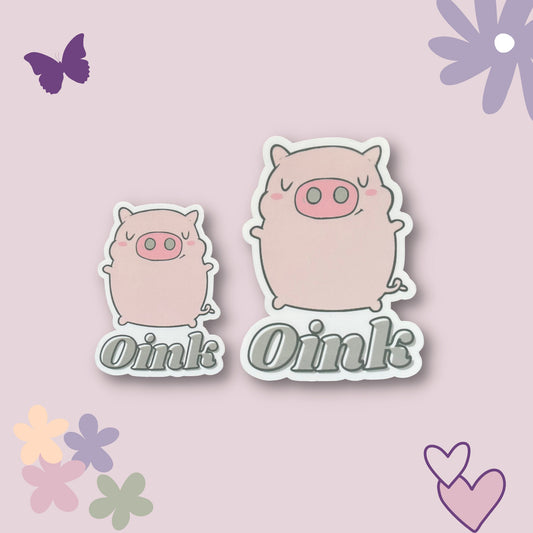 Pig Oink Vinyl Sticker