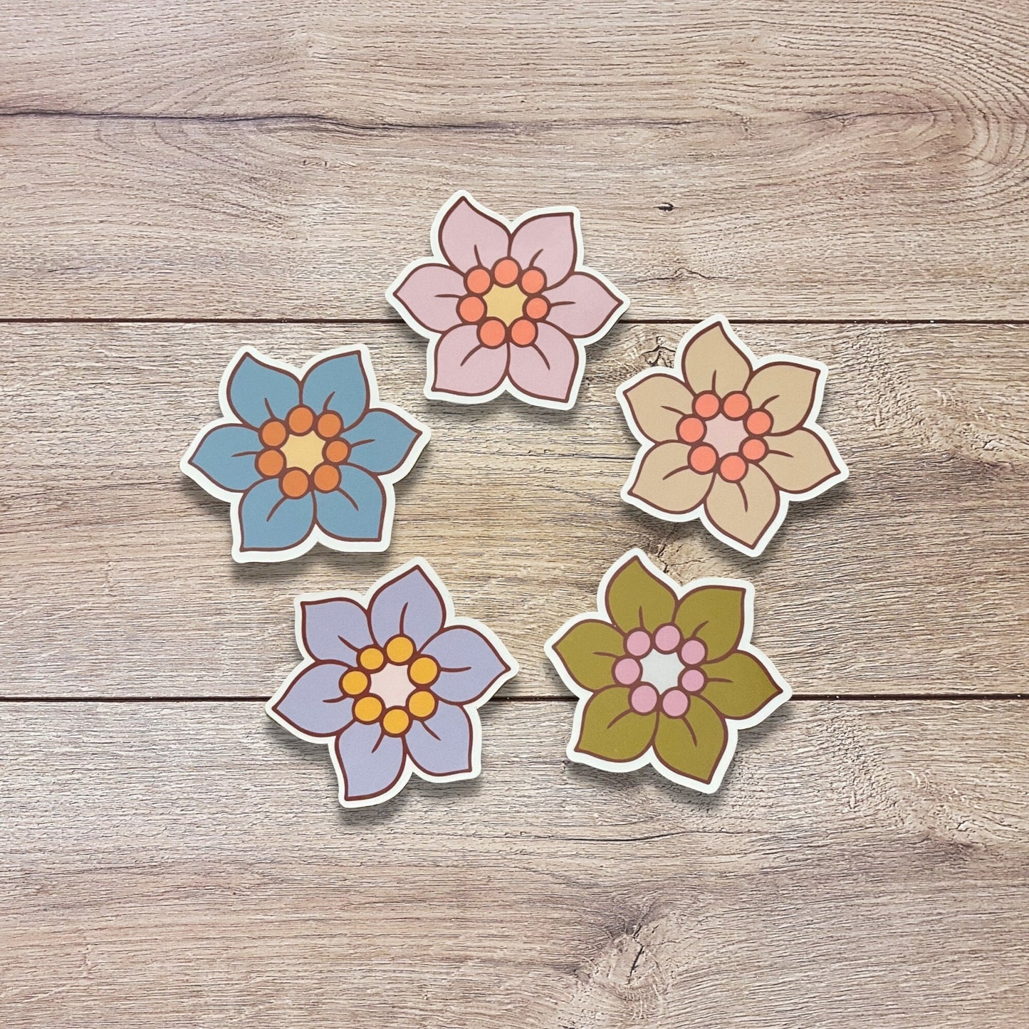 Flower Vinyl Sticker Set