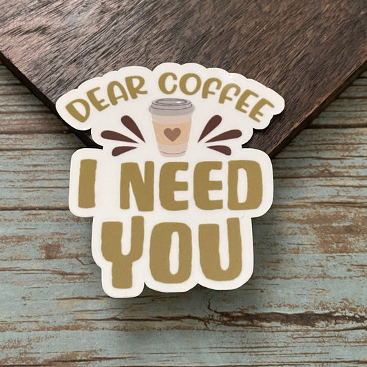 Coffee Vinyl Sticker