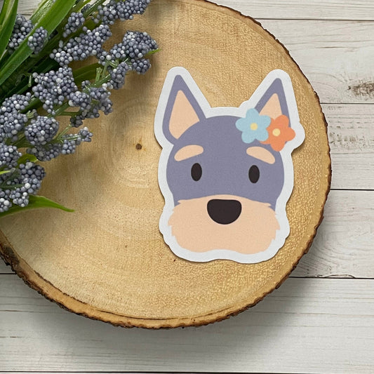 Schnauzer Vinyl Sticker