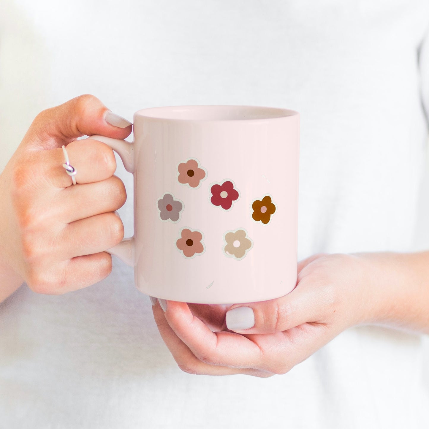 Mini Boho Flower Vinyl Sticker Set