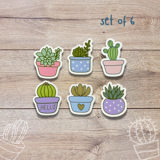 Cactus Vinyl Sticker Set
