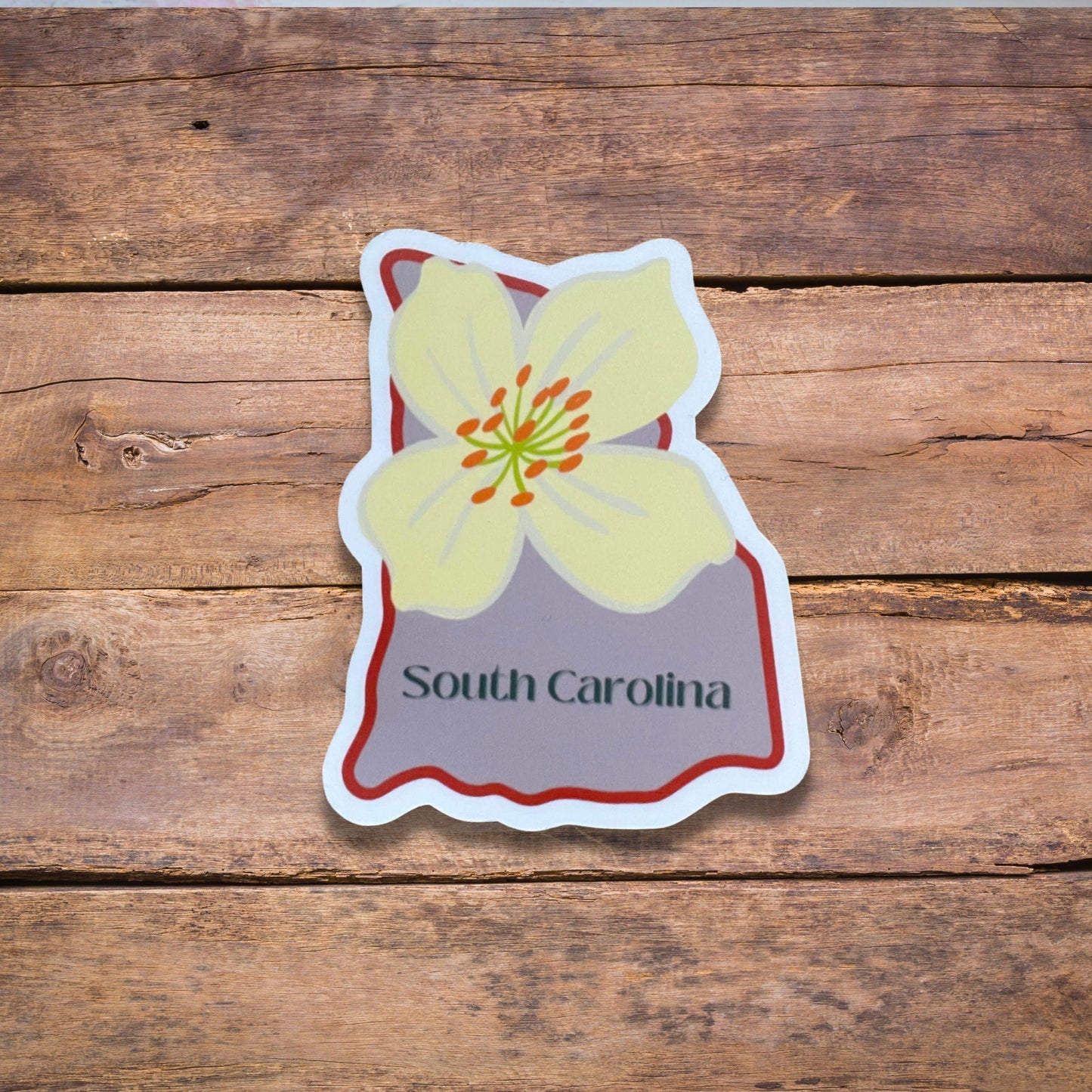 South Carolina State Flower Vinyl Sticker