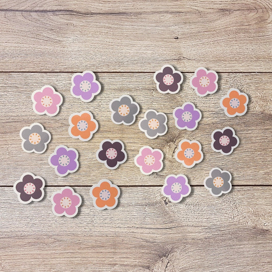 Mini Flower Vinyl Stickers Set