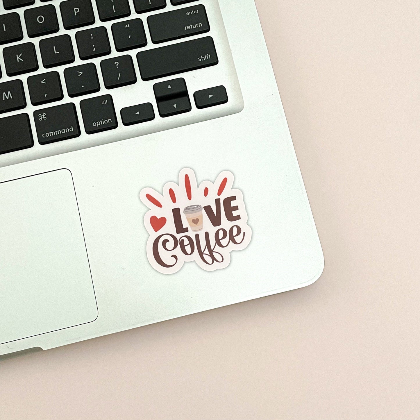 LOVE Coffee Vinyl Sticker
